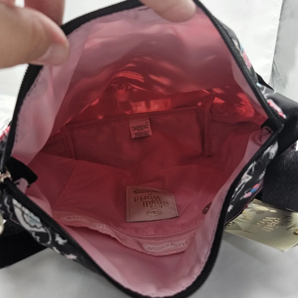 Disney‎ LeSportsac Classic Hobo Sm World Fancy That Uk With Charm And Sm Zip Bag